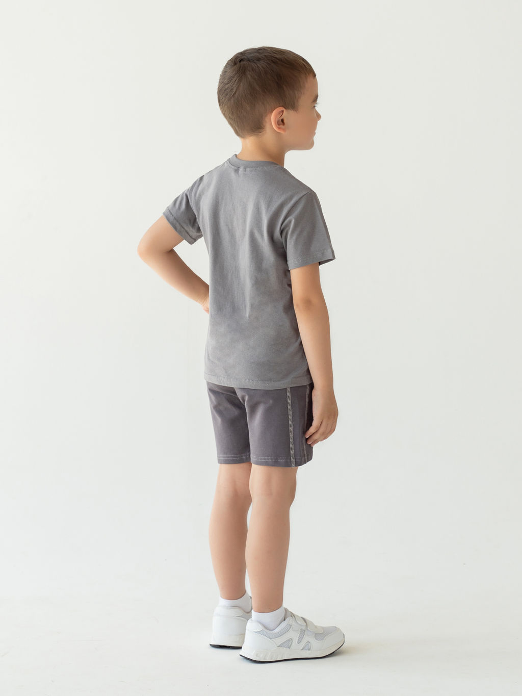 Футболка детская серая