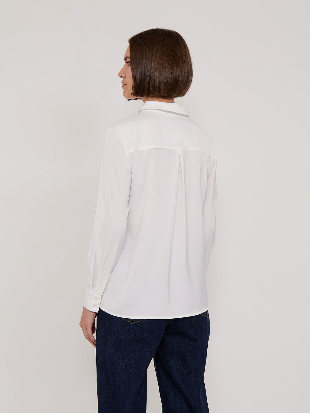 Рубашка однотонная B2412/snowdrop - Emka фото 5