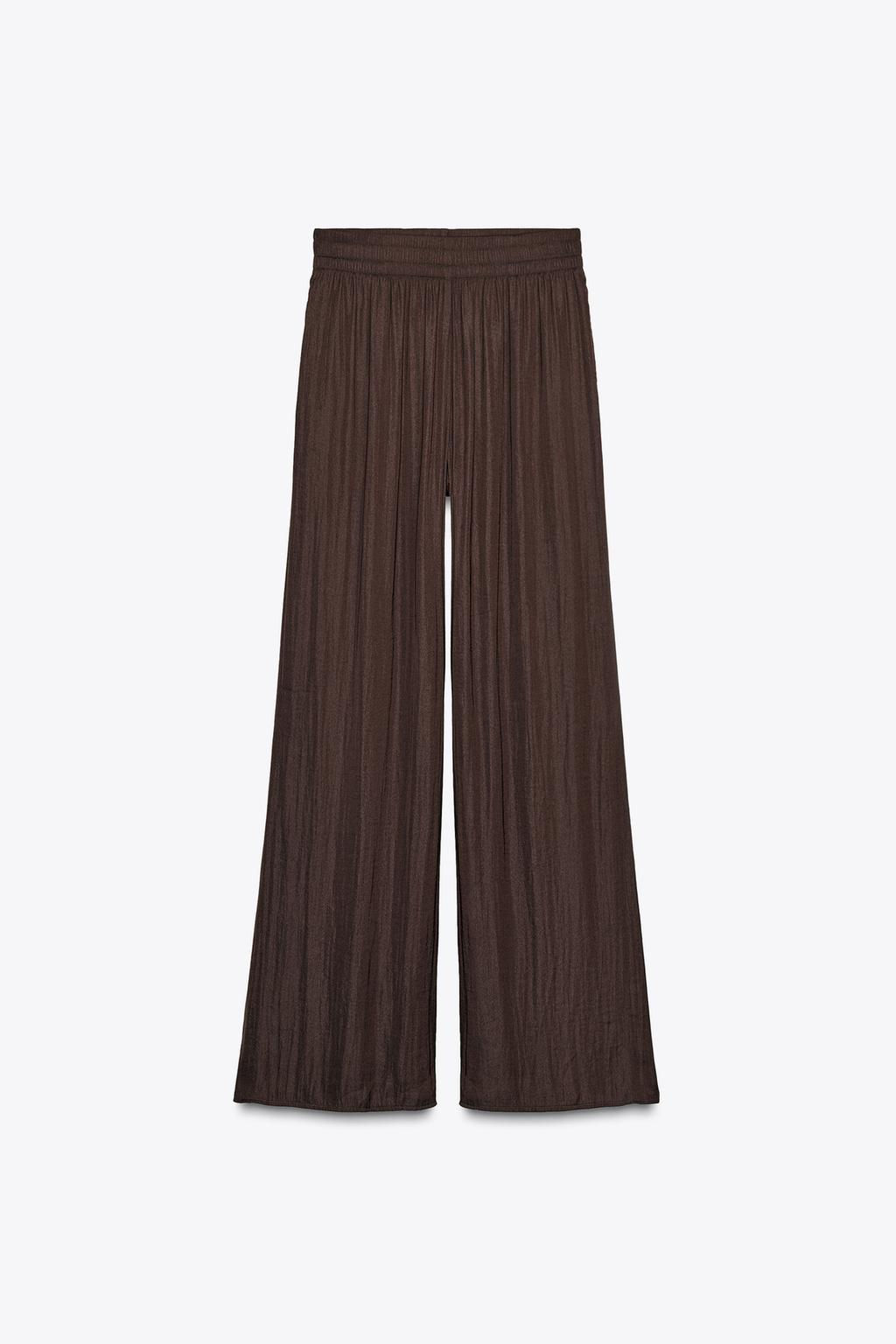 WIDE FLOWING TROUSERS - Zara фото 9