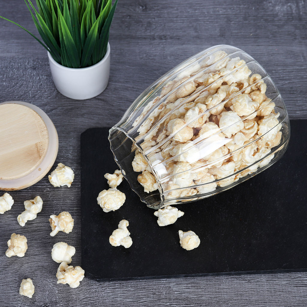 Банка для сыпучих бамбуковая крышка рифленая 1000 мл /LCSC2433/уп 60/ - Галеонтрейд фото 25