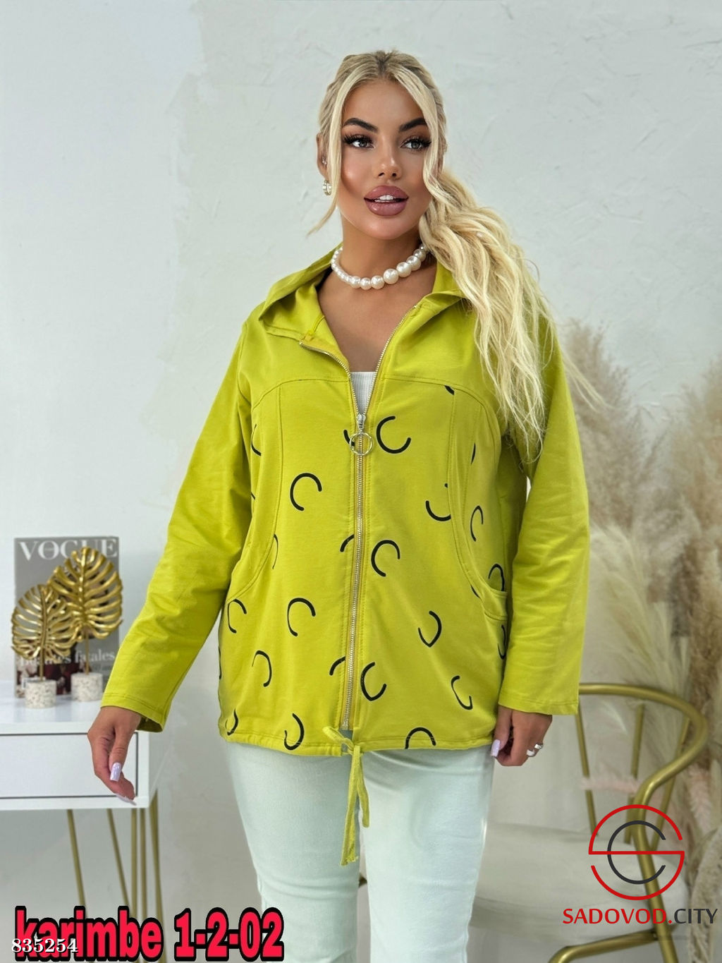 Кофта женская на молнии - Bruno фото 5