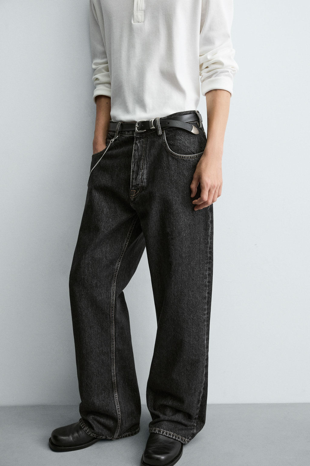 FLARE FIT JEANS - Zara фото 5