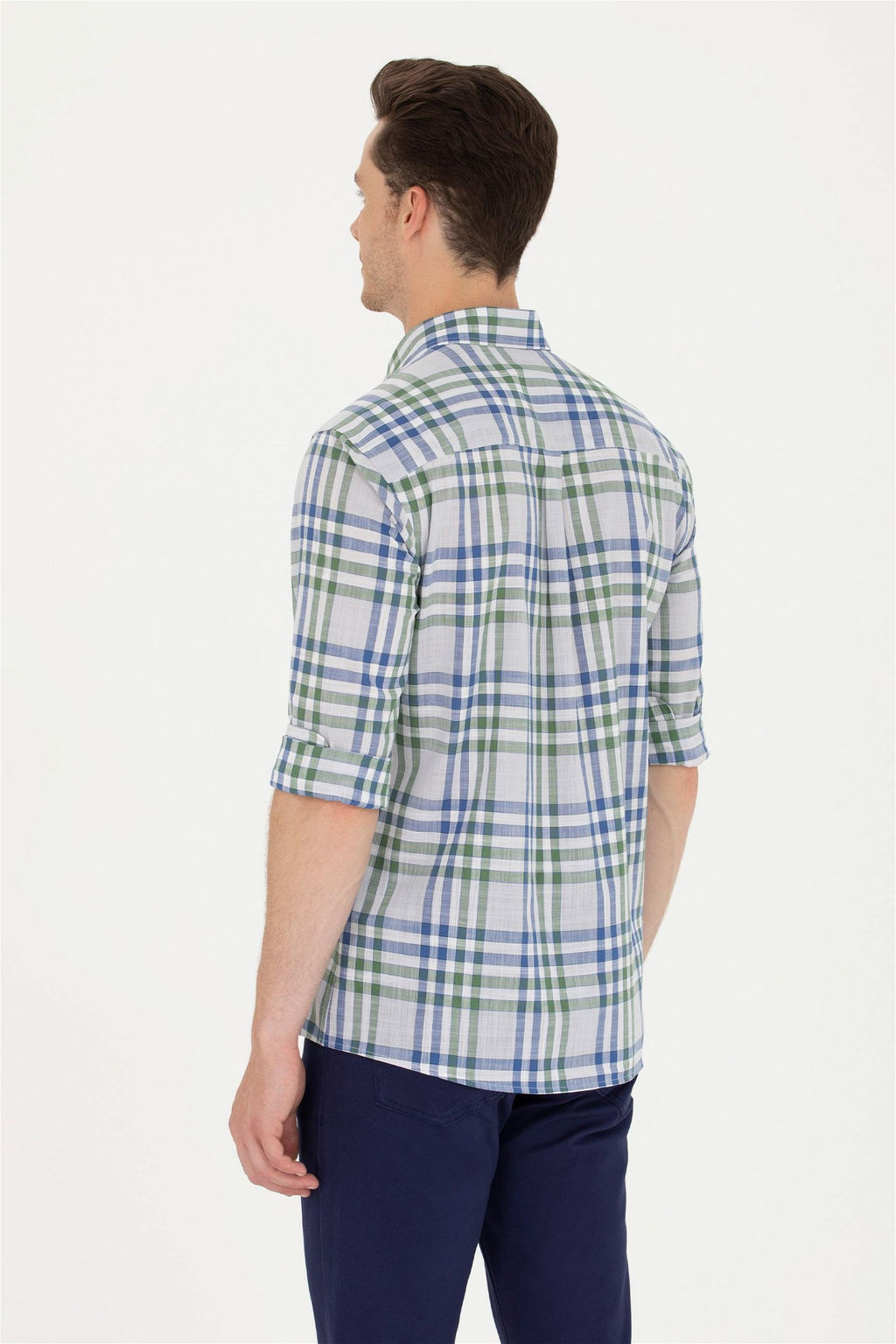 U. S. Polo Assn Мужская рубашка Saks в клетку - U.s. polo assn фото 12