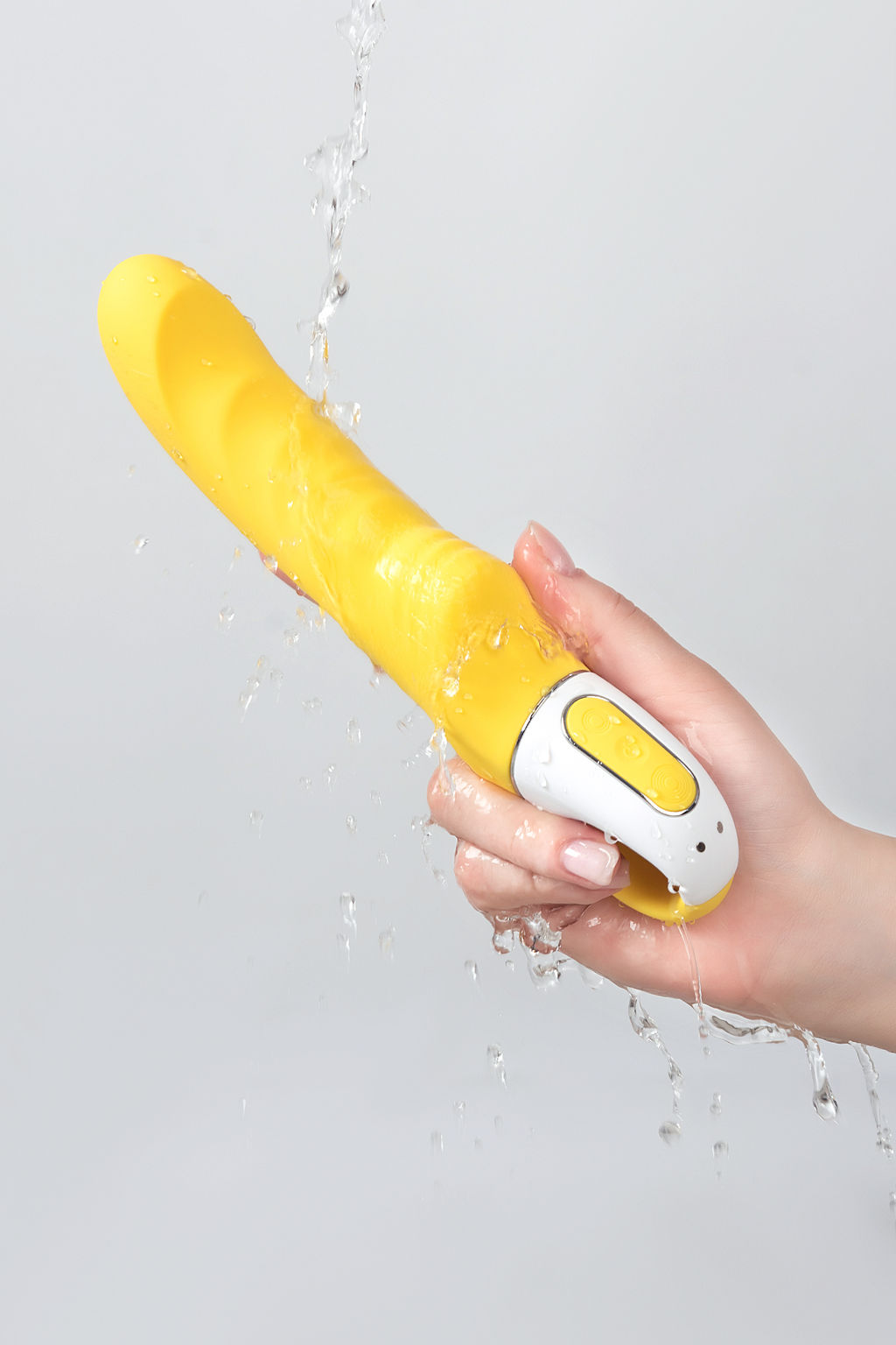 Нереалистичный вибратор Satisfyer Vibes Yummy Sunshine, силикон, желтый, 22,5 см.  фото 7