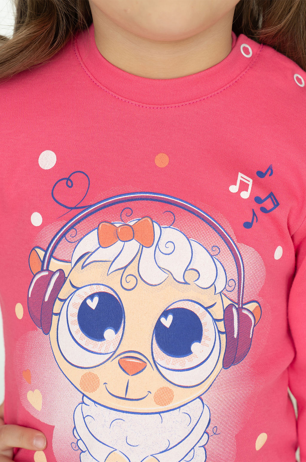 Костюм детский фуксиявасилек рисунок овечка