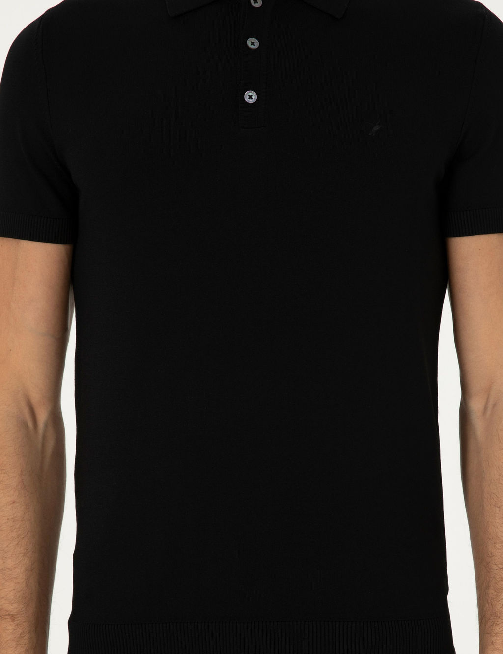 Siyah Slim Fit Kazak - Cacharel фото 6