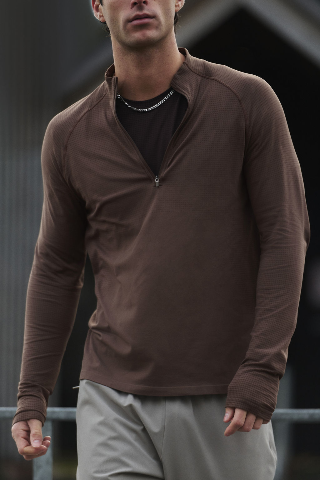 Muscle Fit Zip top sports top with DryMove - H&m фото 4