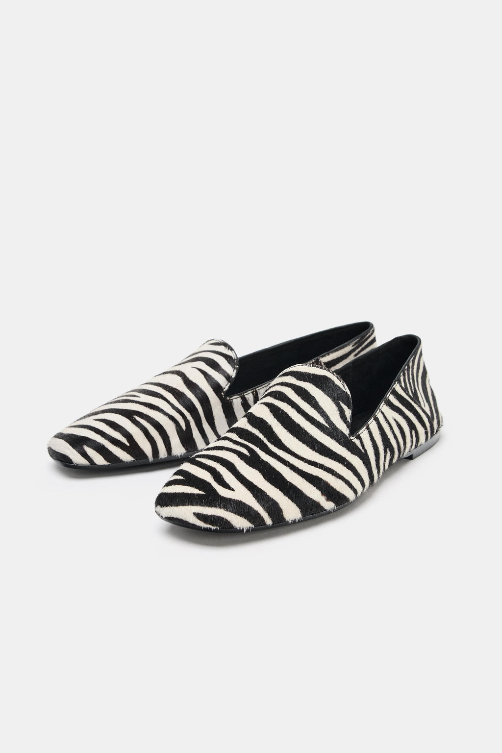 ANIMAL PRINT LEATHER LOAFERS - Zara фото 4