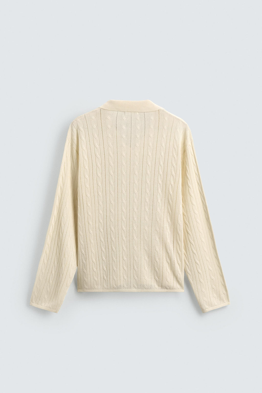 BRAIDED TEXTURE POLO SHIRT - Zara фото 8
