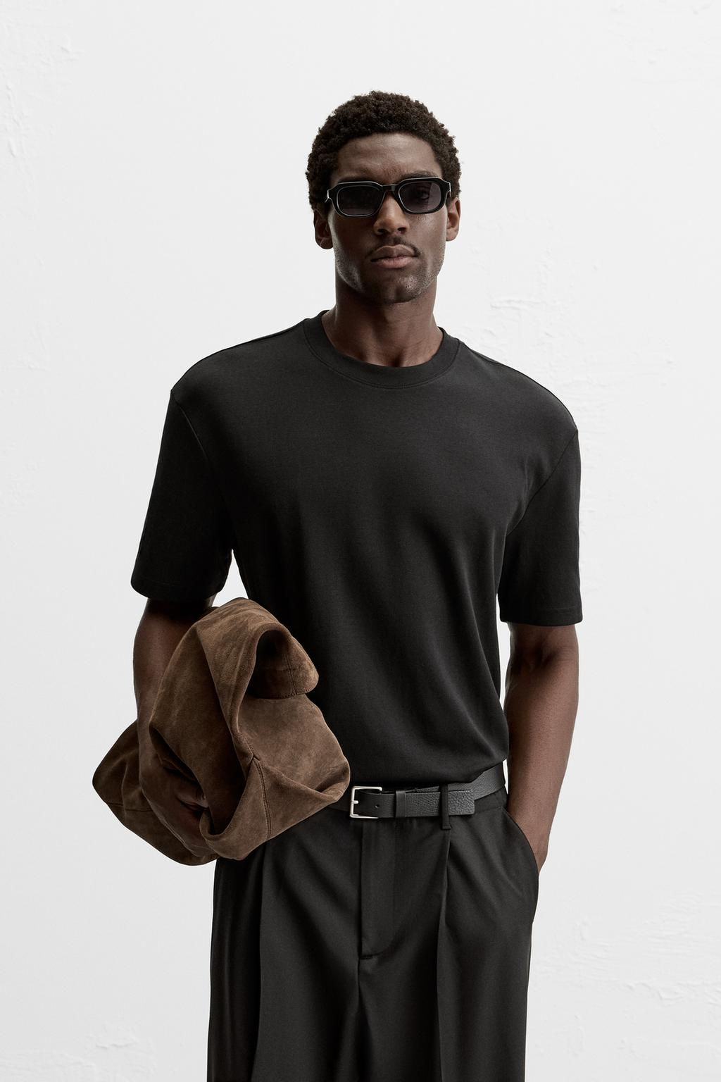 BASIC REGULAR FIT T-SHIRT - Zara фото 10