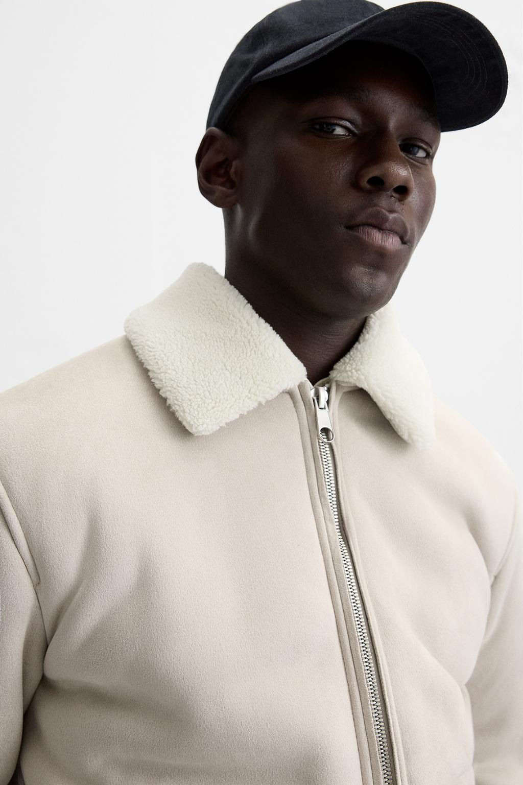 FAUX SUEDE CONTRAST JACKET - Zara фото 24