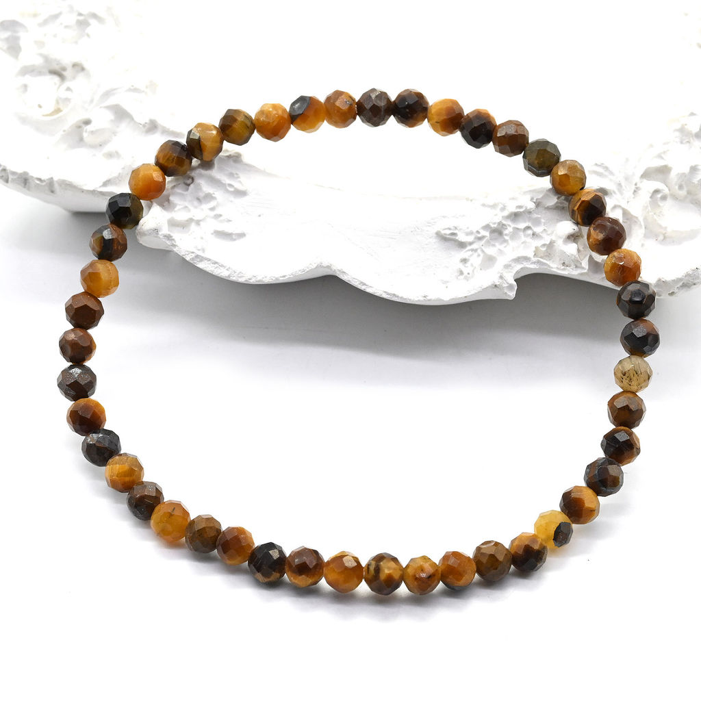 Браслет на резинке шарик гр.4мм из аметиста, 17см - Радуга камня фото 12