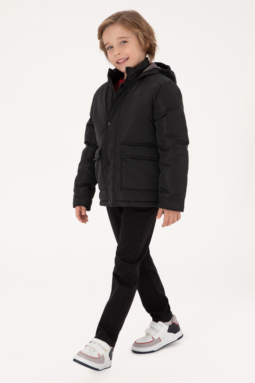 Erkek _ocuk Siyah Kaban