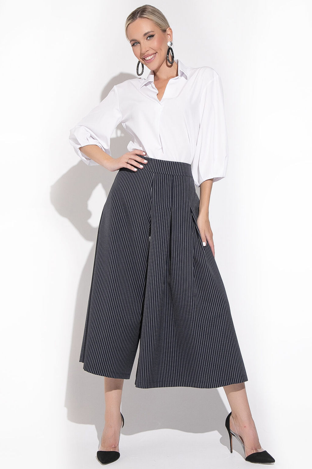 Кюлоты Особый случай (полоска черника) - Эльза фото 6