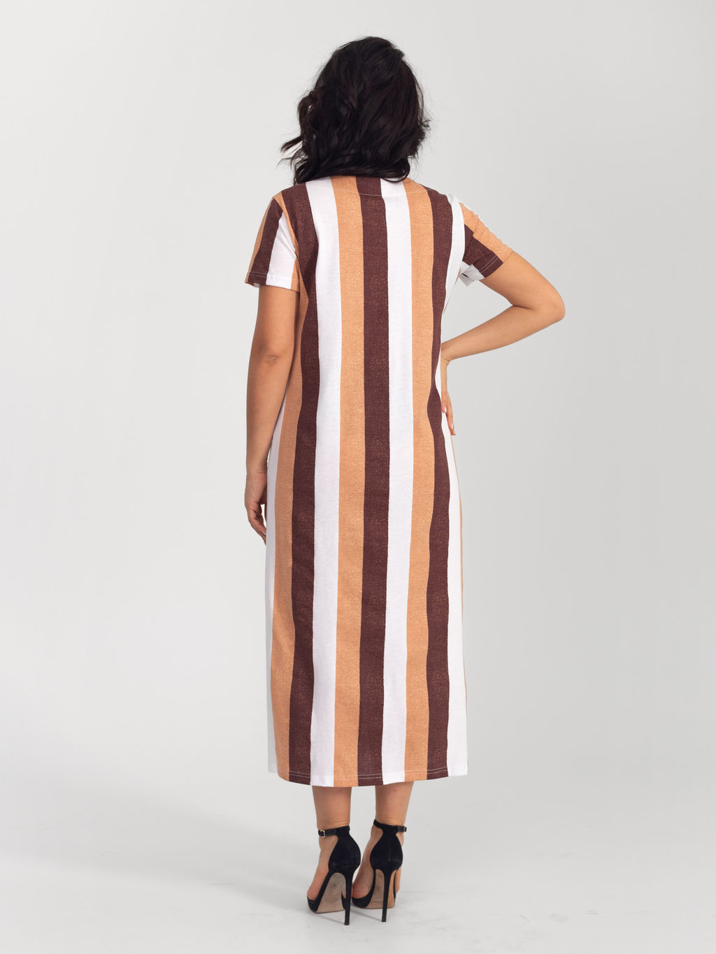 Платье женское кулирка КЕЛЛИ КАПУЧИНО - Domtrik фото 2