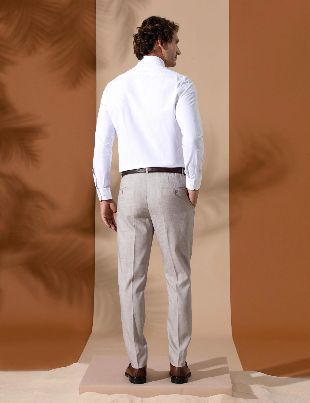 A__k Kahverengi Ex. Slim Fit Kuma_ Pantolon