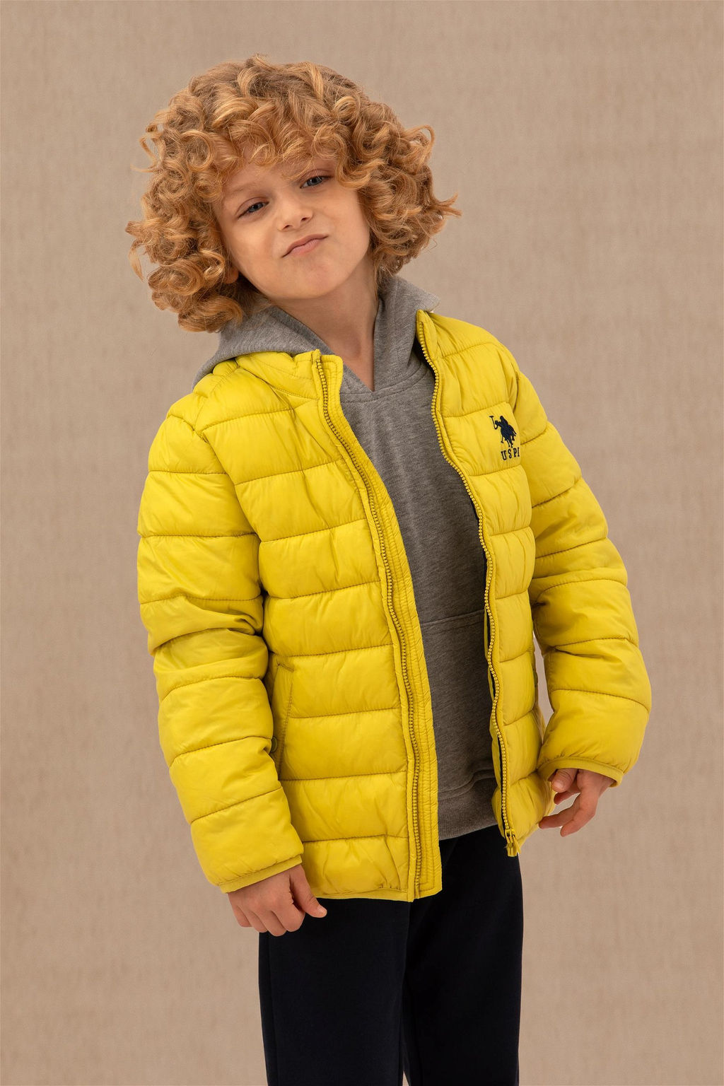 U. S. Polo Assn Неоново-желтое пальто для мальчика - U.s. polo assn фото 5