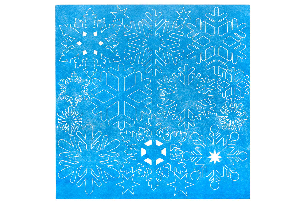 Набор снежинок для декора (голубой) - Smiledecor фото 3