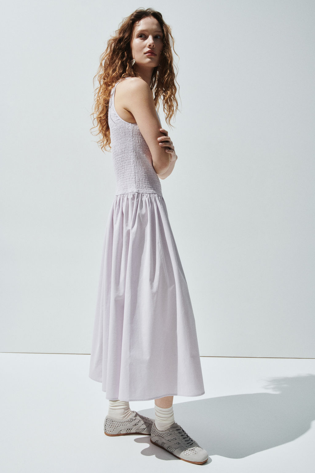 Vestido fruncido de sirsaca - H&m фото 8