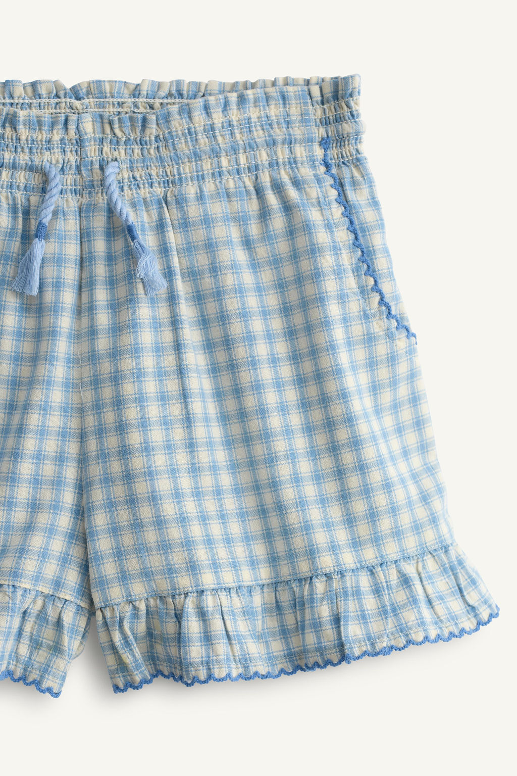 BERMUDA CUADROS BORDADOS LIMITED EDITION / Azul / Blanco - Zara фото 7