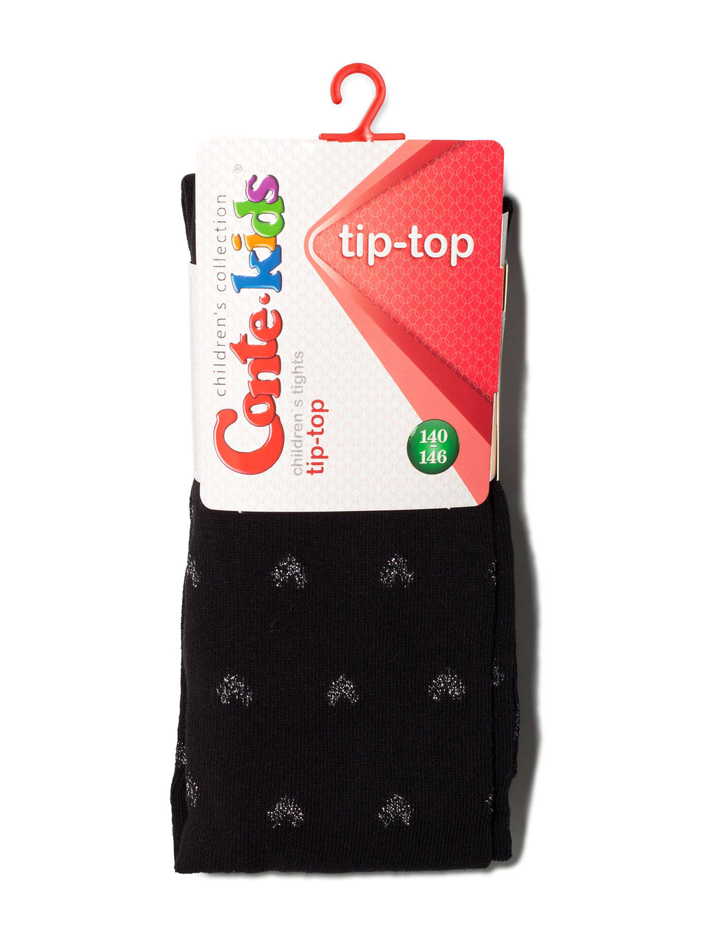 Conte-kids Хлопковые колготки TIP-TOP с люрексом черный - Conte elegant фото 2
