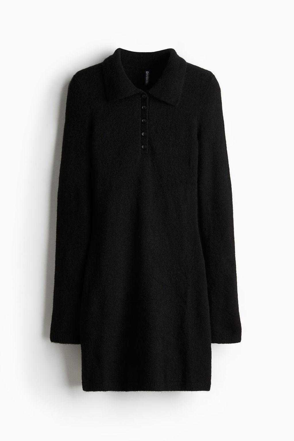 Fine-knit polo dress - H&m фото 5