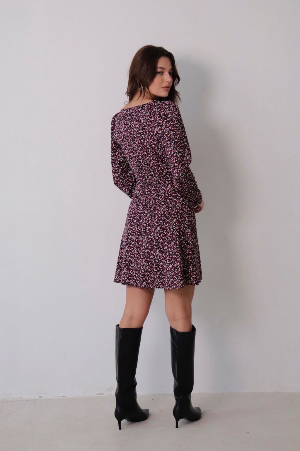 Платье с вырезом каре отрезное по талии - Martichelli фото 34