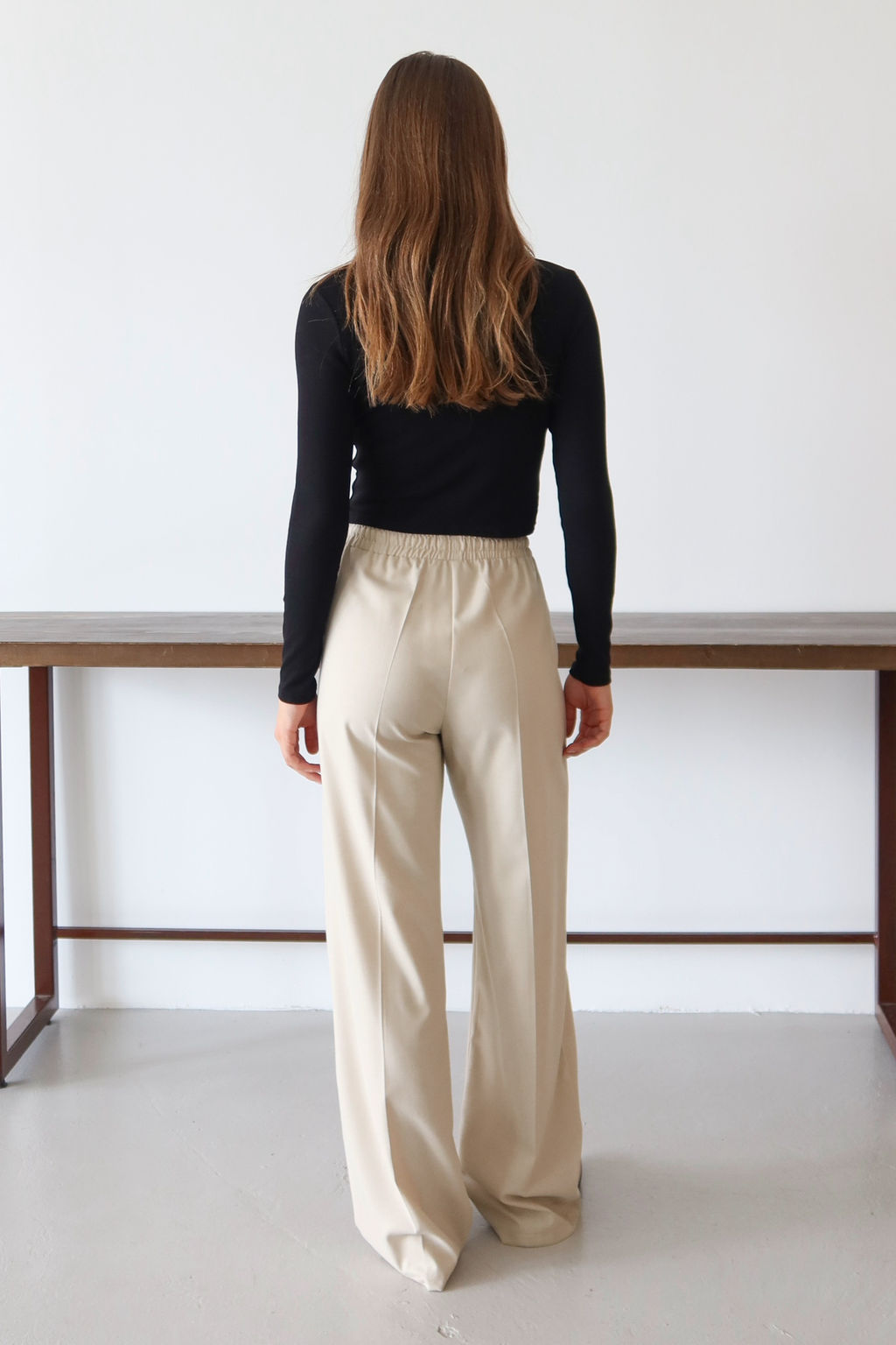 Camel Nervurlu Genis Paca Uzun Dokuma Pantolon TWOAW26PL00111 - Trendyolmilla фото 4