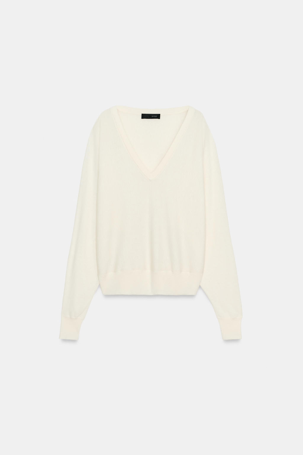 JERSEY PUNTO ESCOTE PICO / Blanco - Zara фото 8