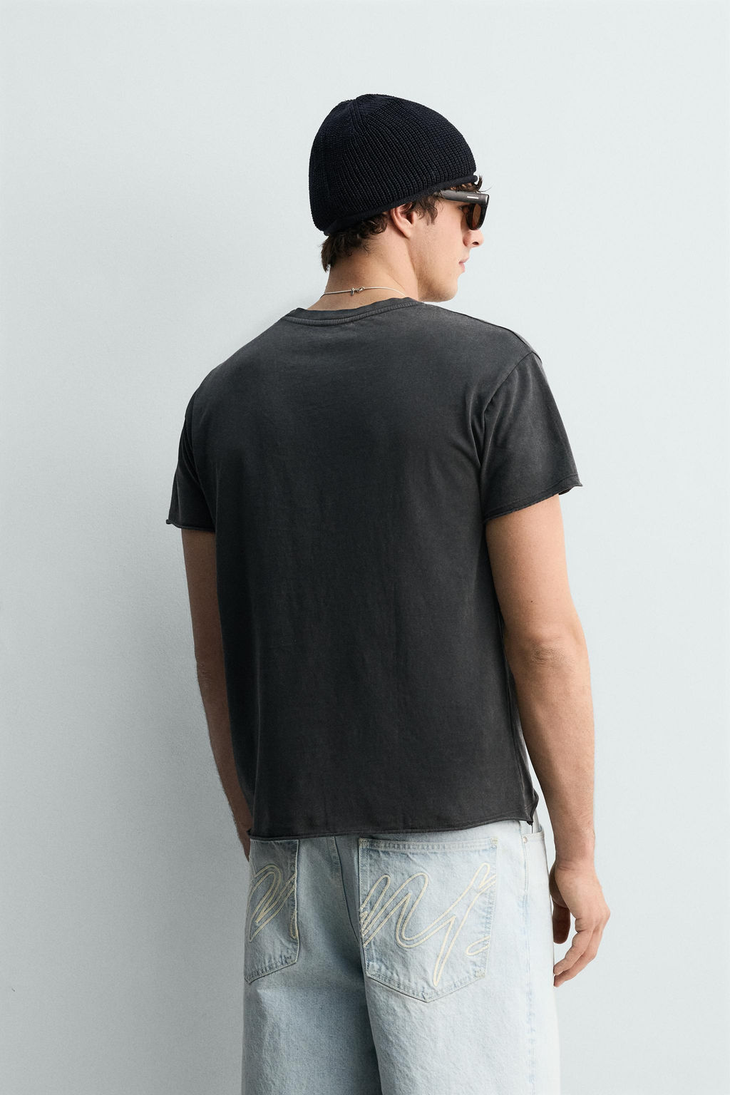 CAMISETA LAVADA SAN JUAN PUERTO RICO / Negro
