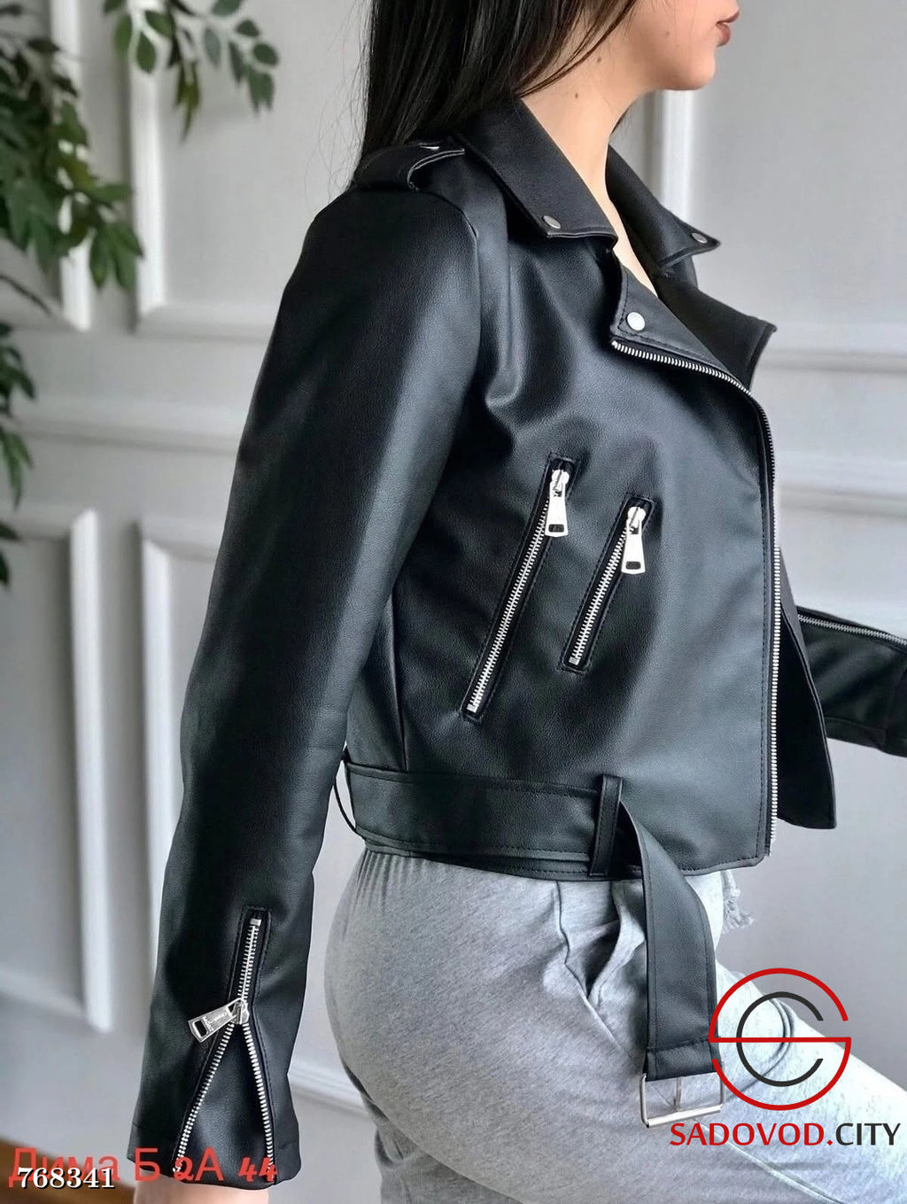 Женская куртка косуха кожаная - Bruno фото 7