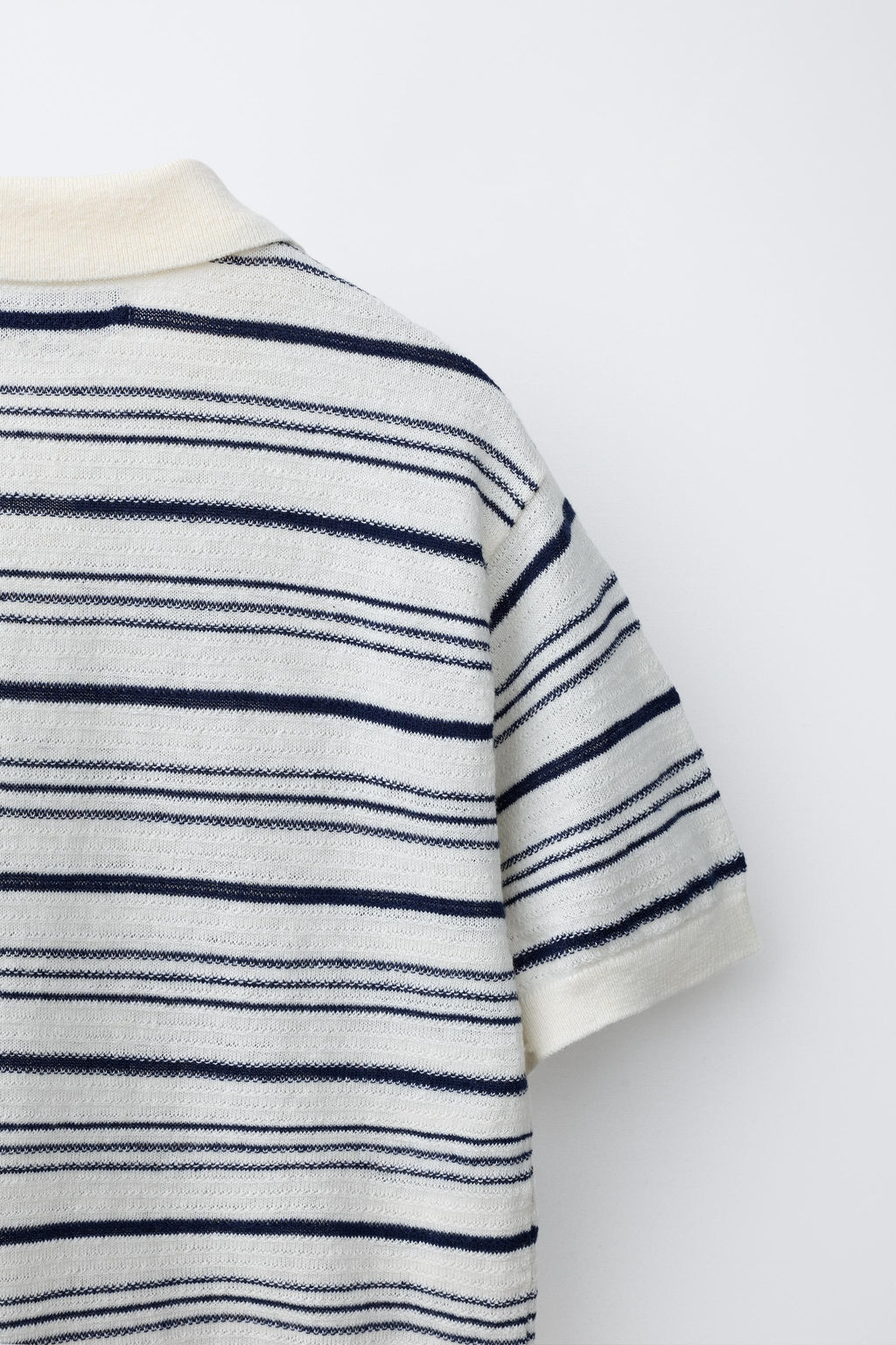 POLO ALGOD?N LINO RAYAS / Rayas - Zara фото 4