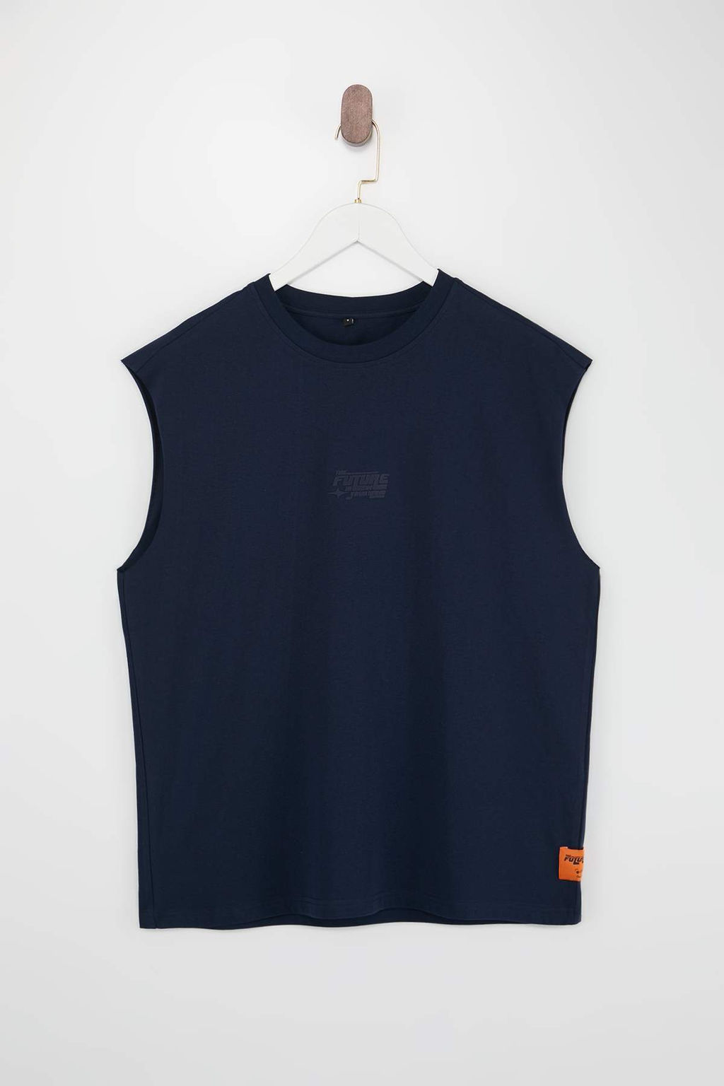 TRENDYOL MAN Siyah Oversize/Genis Kesim Kabar?k Yaz? Bask?l? Etiketli T-Shirt/Atlet TMNSS24AL00005 - Trendyolmilla фото 30