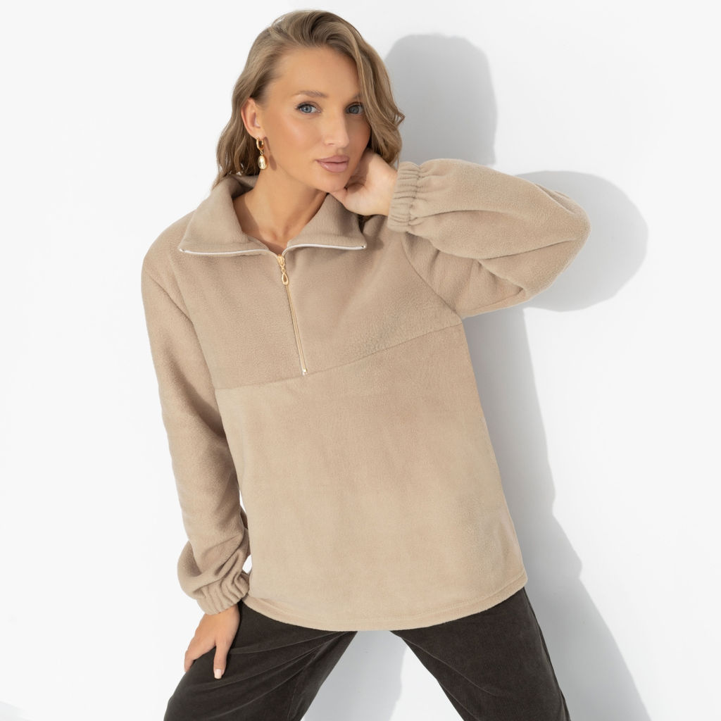 Свитшот флисовый, Игра на опережение (бежевый)