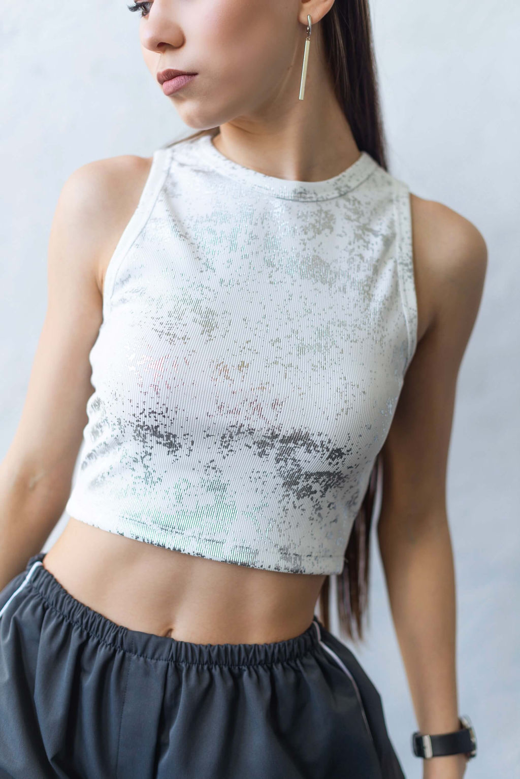 Кроп-топ Лик (белый) - Nadi bordo фото 2