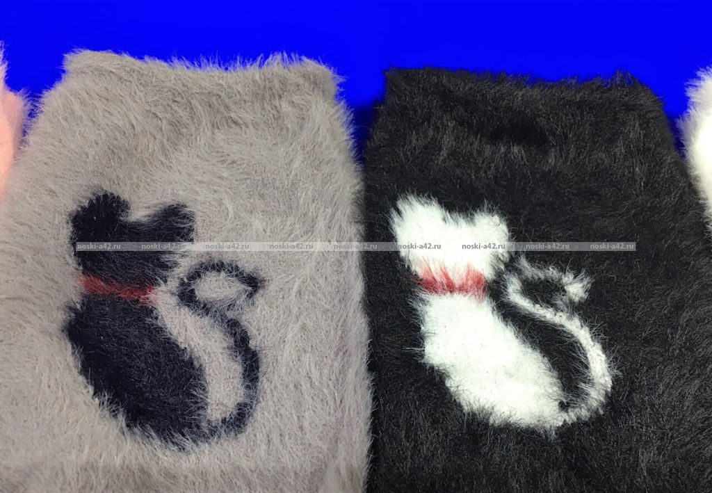 Цена за 10 пар. МИНИBS термоноски женские АНГОРА НОРКА "Кошечка" арт. 2770