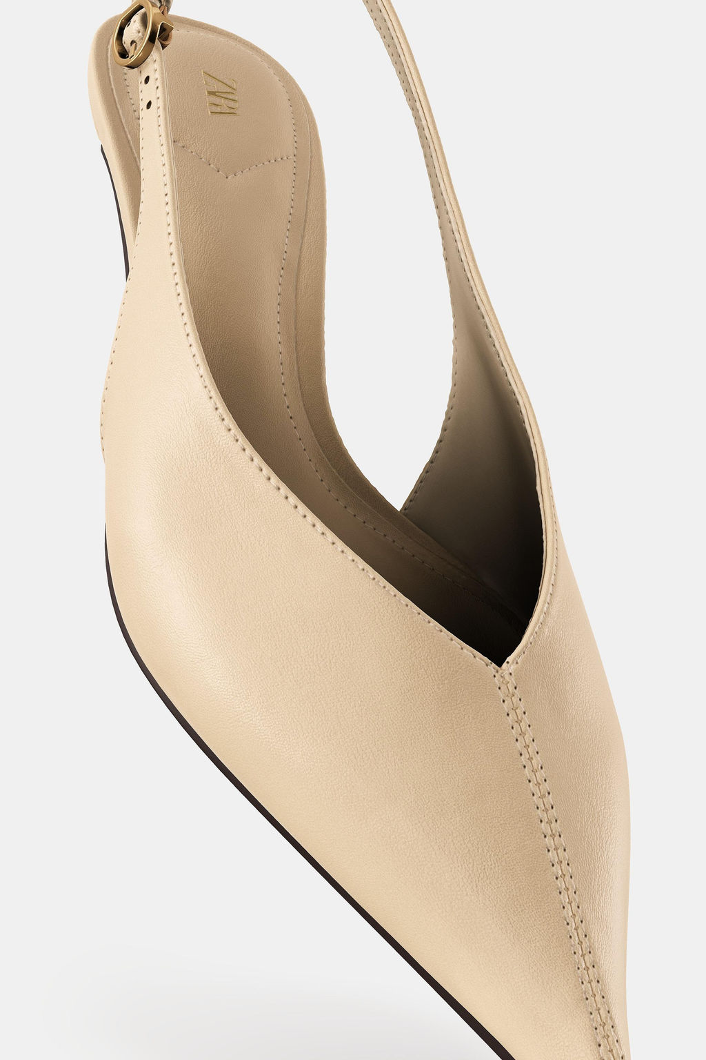 SLINGBACK KITTEN HEEL SHOES - Zara фото 7