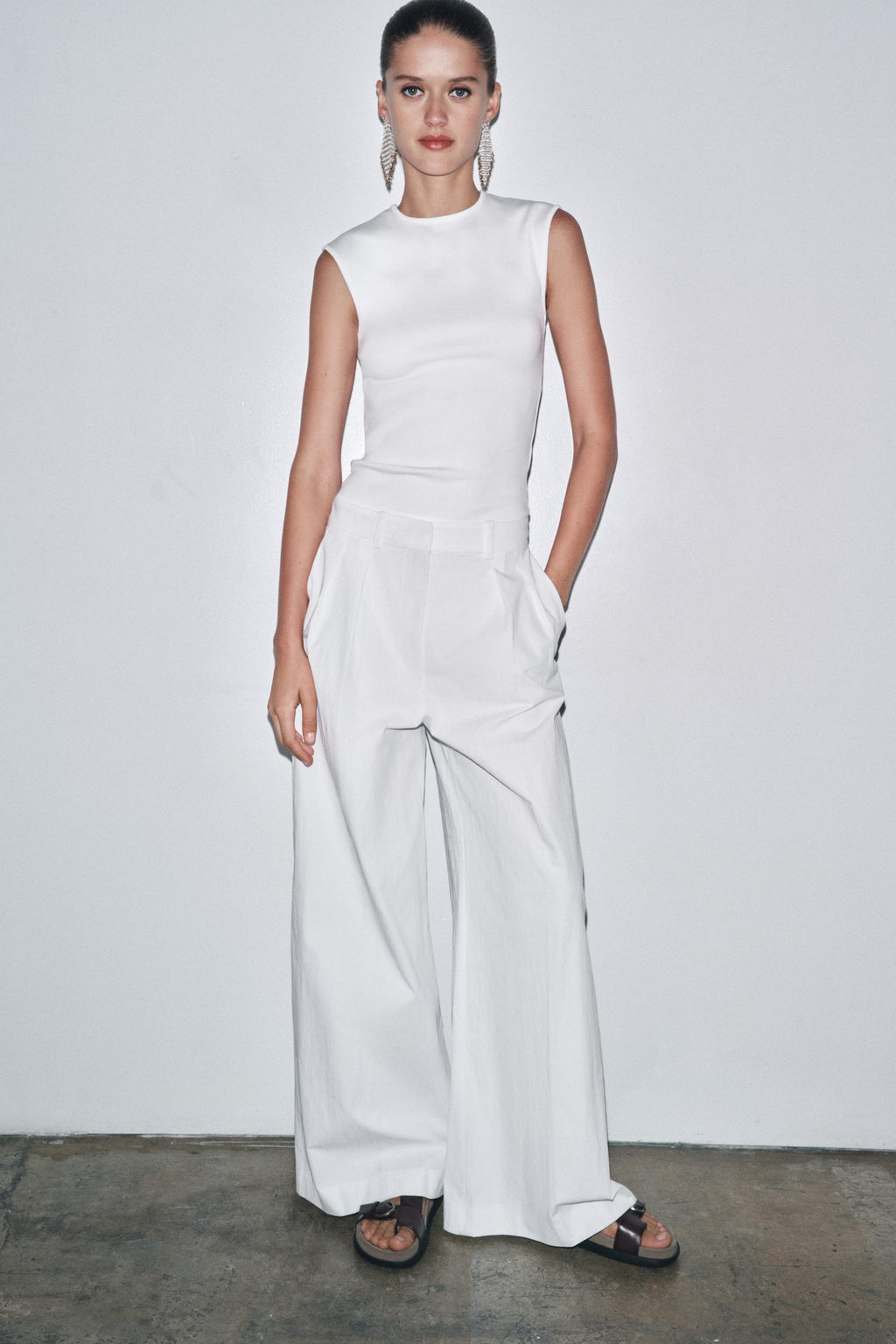 STRETCH RIB T-SHIRT - Zara фото 20