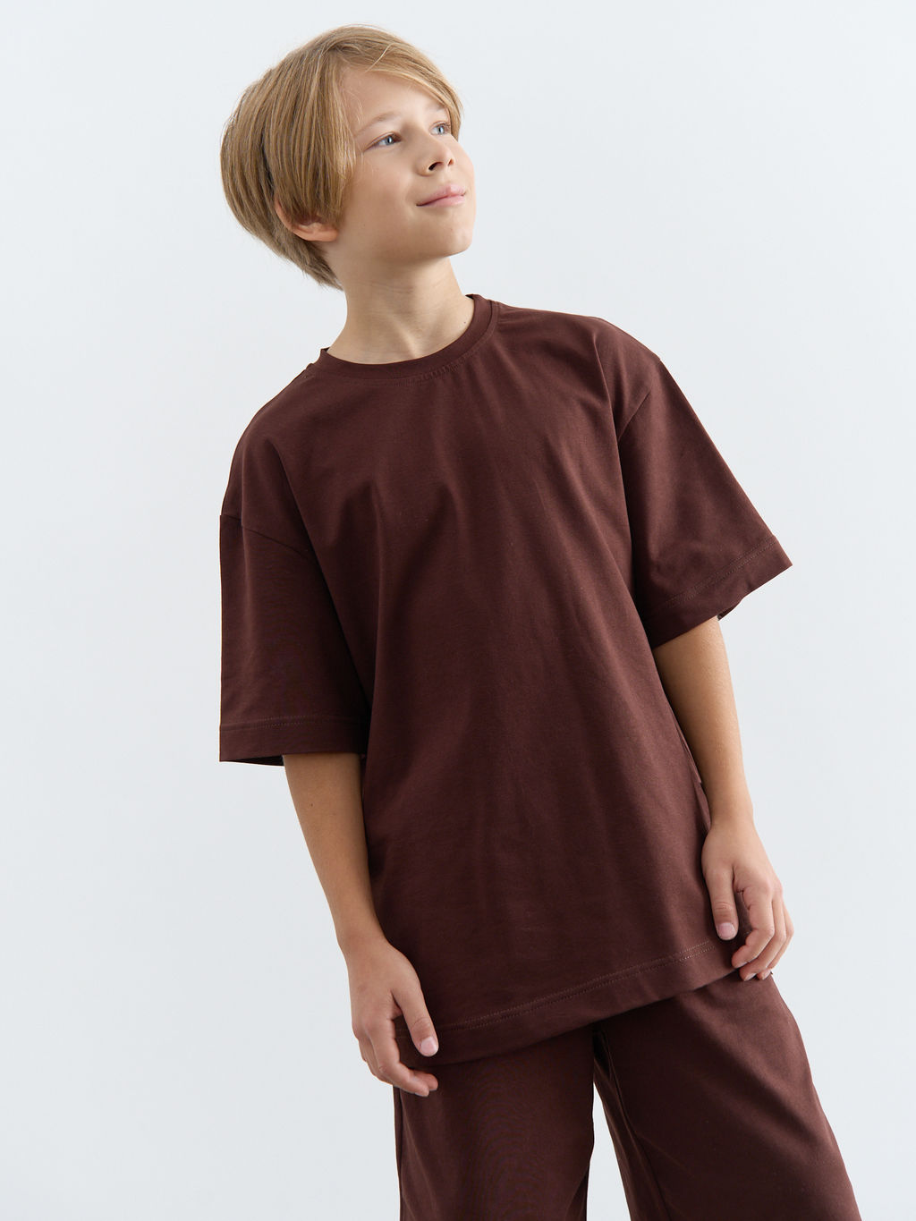 Футболка оверсайз Каштан 7+ - Bungly фото 3