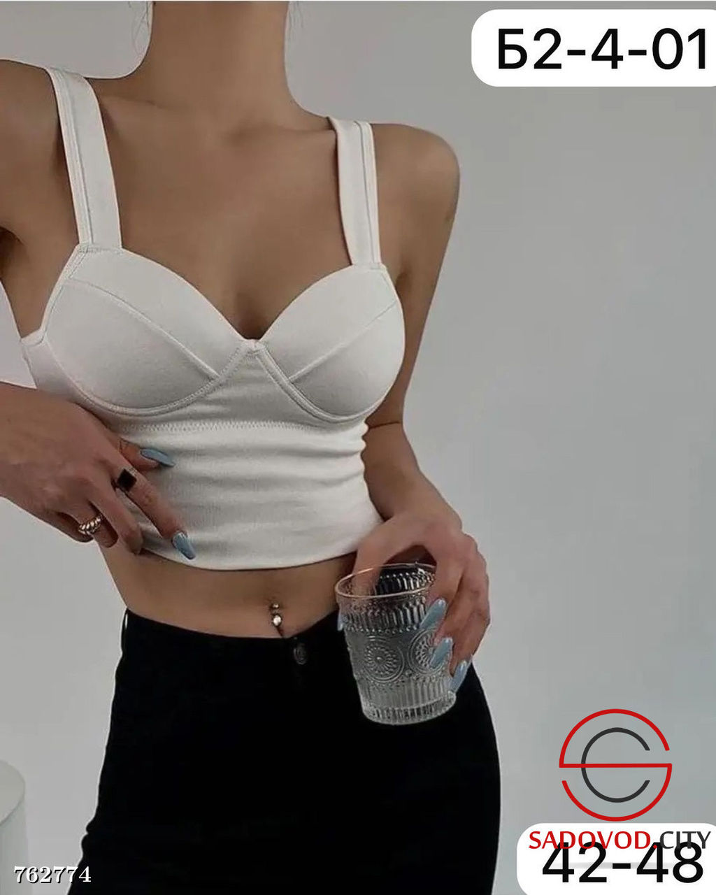 Женский однотонный топ - Bruno фото 4