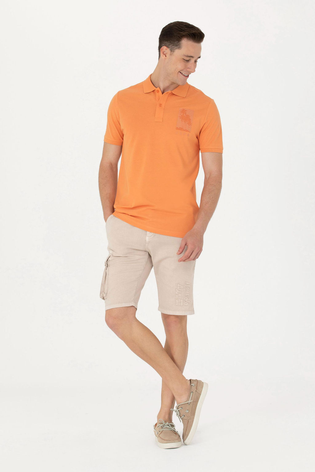 Мужские шорты из каменного плетения - U.s. polo assn фото 15