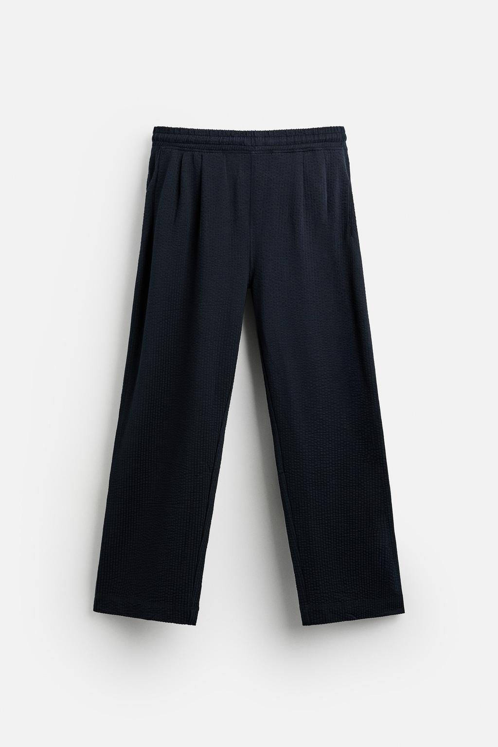 SEERSUCKER TROUSERS WITH PLEATS - Zara фото 17