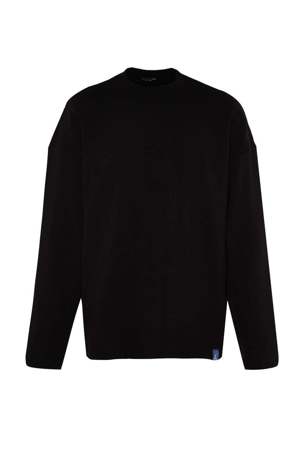 TRENDYOL MAN Siyah Oversize/Genis Kesim Limited Edition Dokulu Etiket Detayl? Sweatshirt TMNAW24SW00073 - Trendyolmilla фото 6