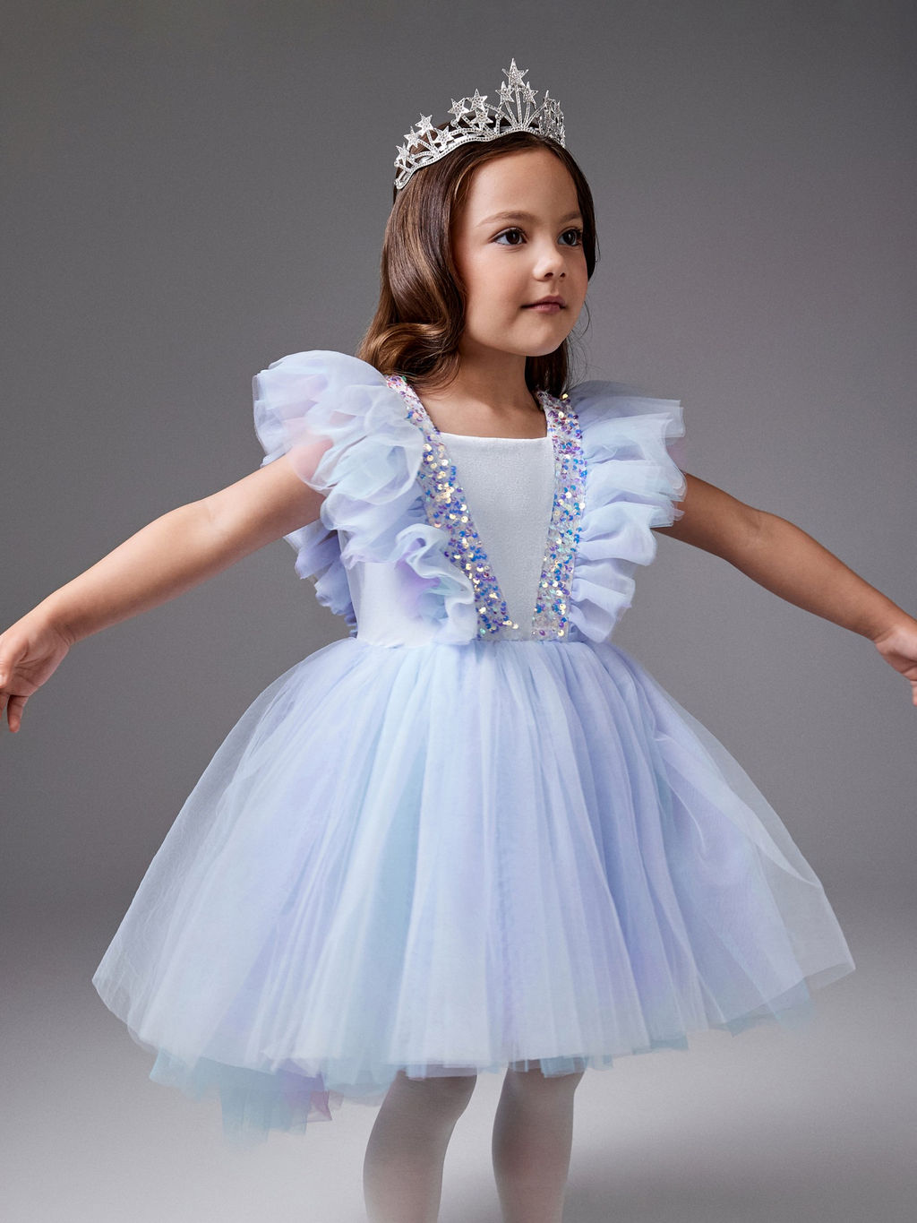 ACOOLA / Платье детское для девочек Merena голубой  фото 3