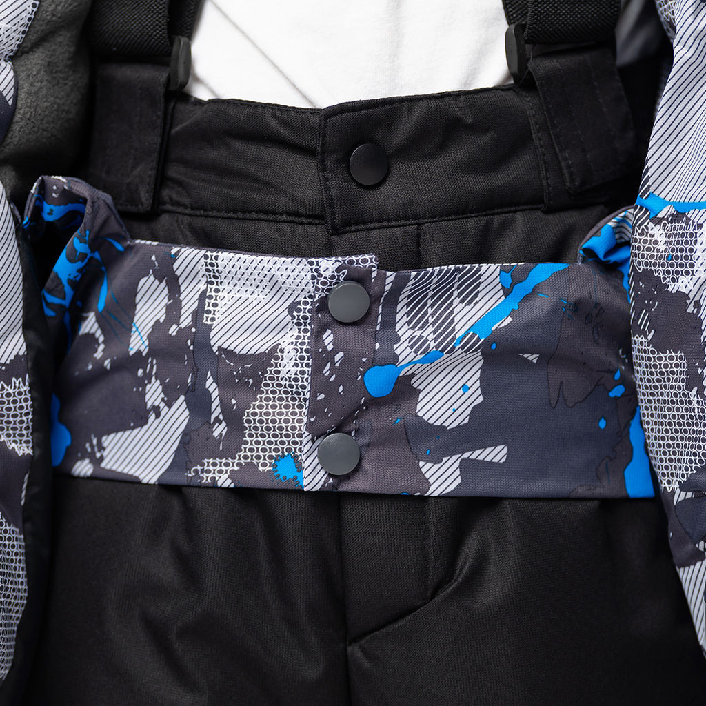 RODOS Куртка для мальчика зима М-195 КурткаВБ Серый/Голубой  фото 20