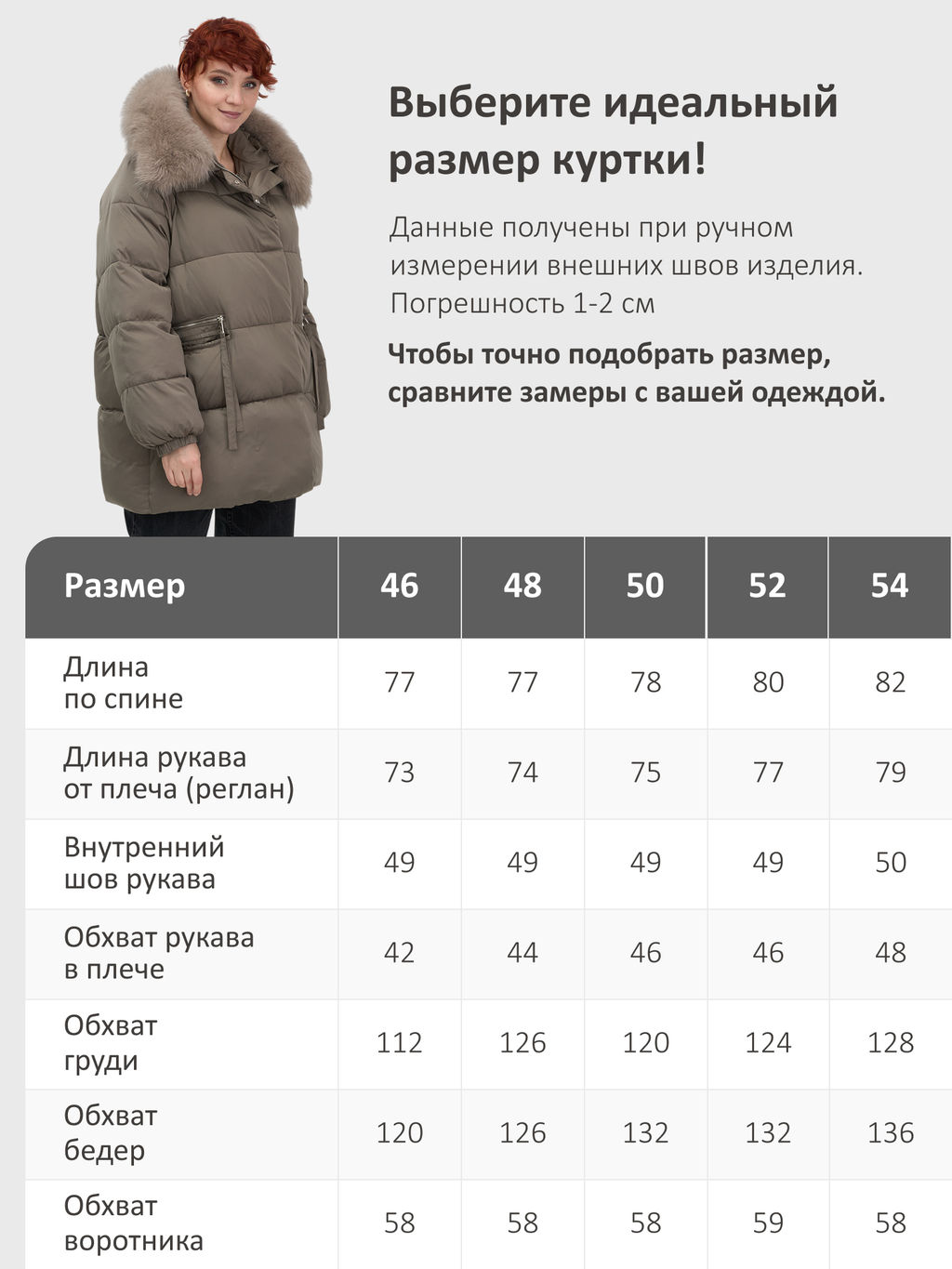 Куртка зимняя женская с мехом и капюшоном тренд коричневого цвета 7639K - Visdeer фото 21