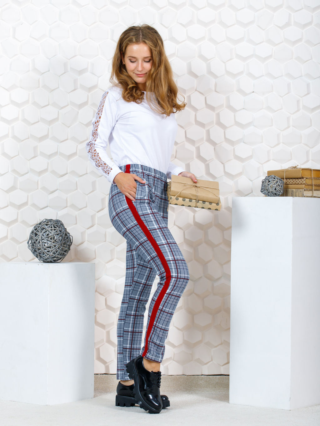 Брюки Салли-1 бежевый - Ладошки фото 19