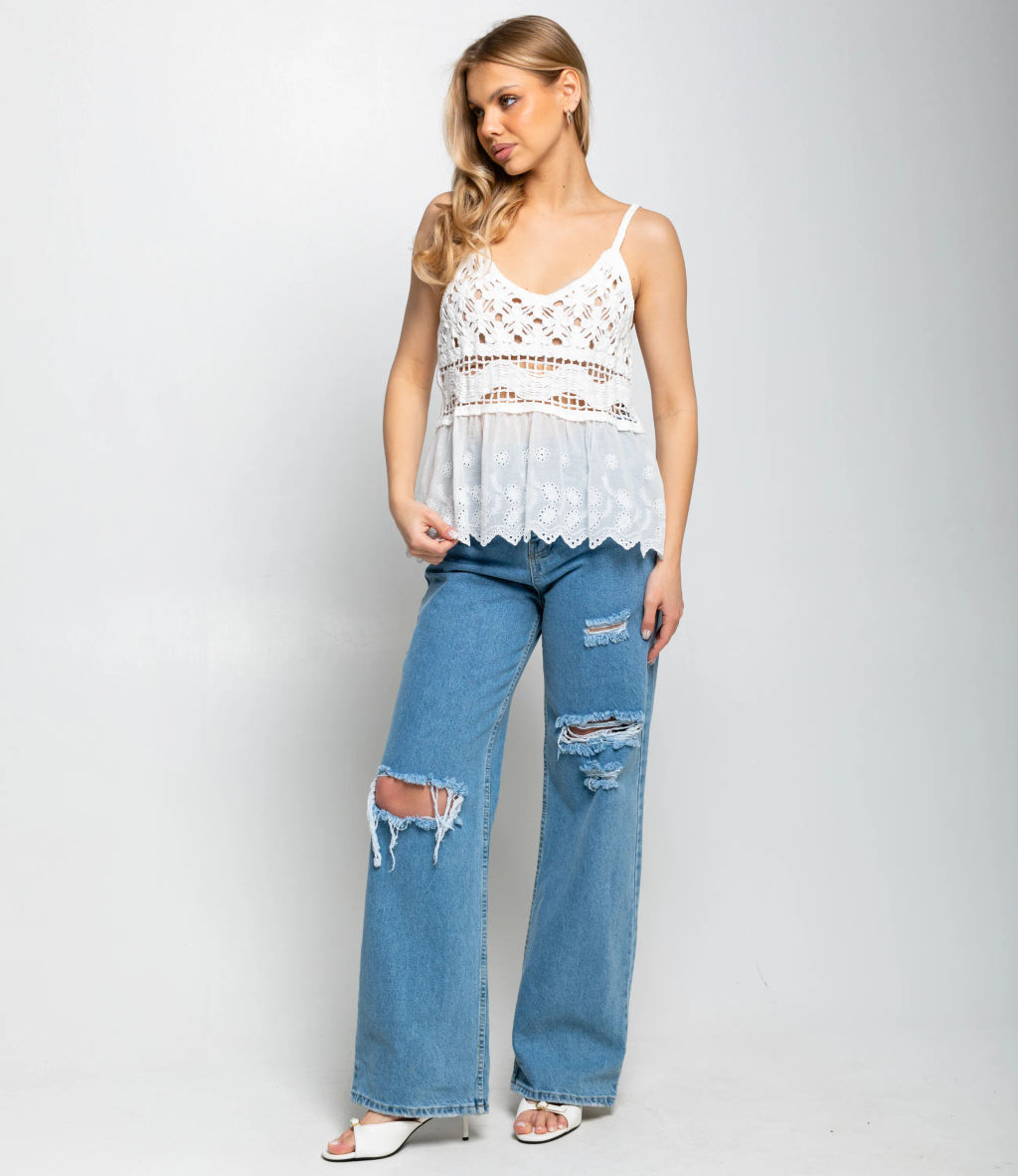 Топ #КТ508 (5), белый - Dommod фото 4