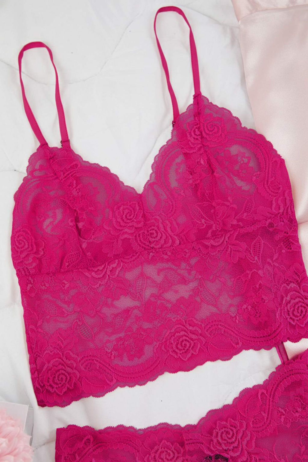 Lacivert 3lu Ceyiz Set Ust Dantel, Alt Saten Ask?l? Kulotlu Dokuma Pijama Tak?m? THMAW26PT00077 - Trendyolmilla фото 25