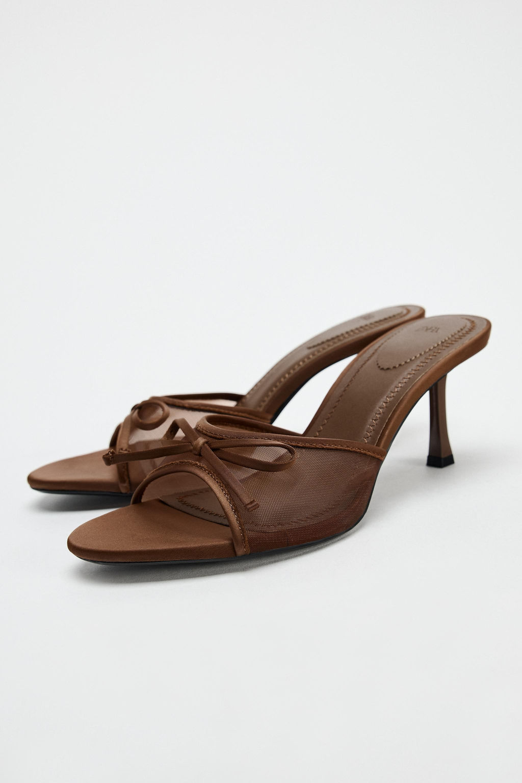 MESH SANDALS WITH BOW - Zara фото 11